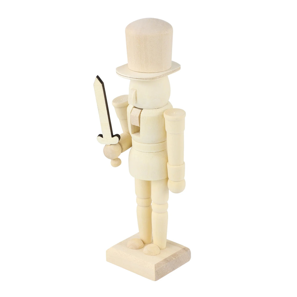 Unpainted Wooden Nutcracker Soldier Z190678