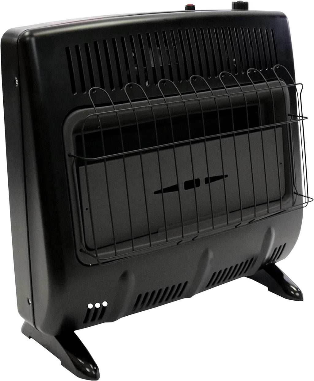Black Wall Mount Space Heater with Built-in Thermostat D883240