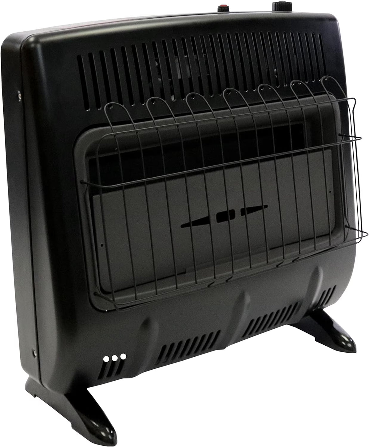 Black Wall Mount Space Heater with Built-in Thermostat D883240