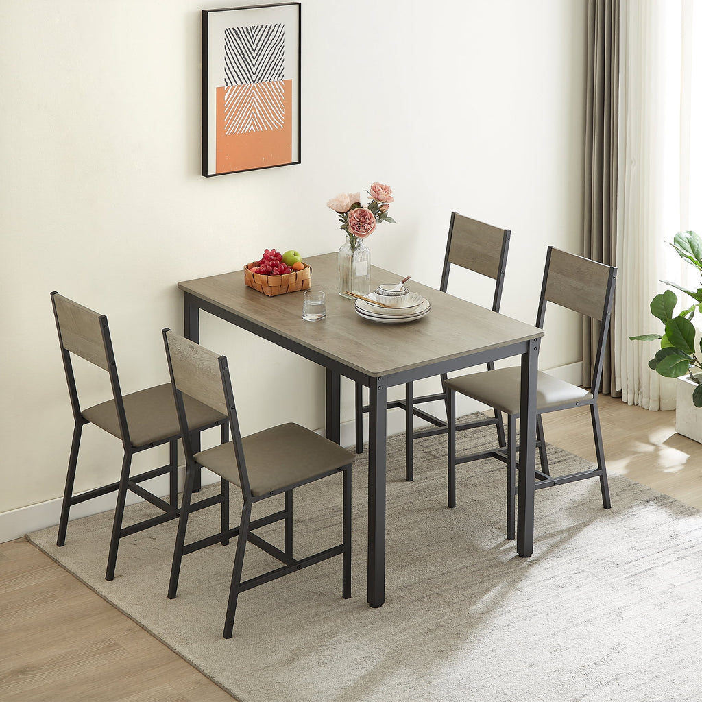 5-Piece Dining Room Table Set with 4 Chairs L110760