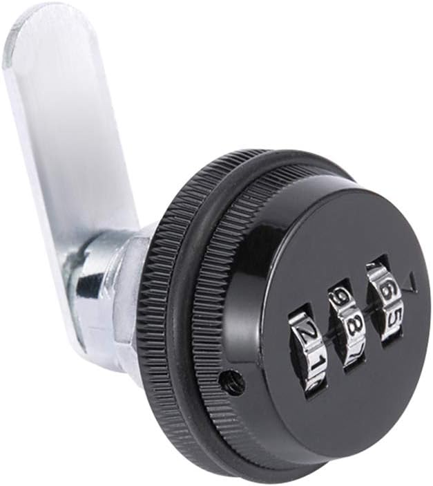 3 Digit Combination Lock Black K619348