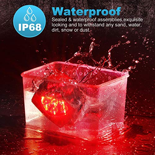 12V Submersible Red White LED Trailer Light Q40335