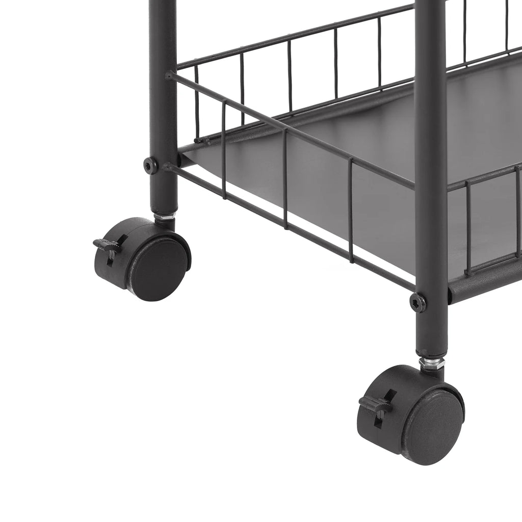 6-Tier Slim Rolling Metal Wire Storage Cart with Wheels T6881