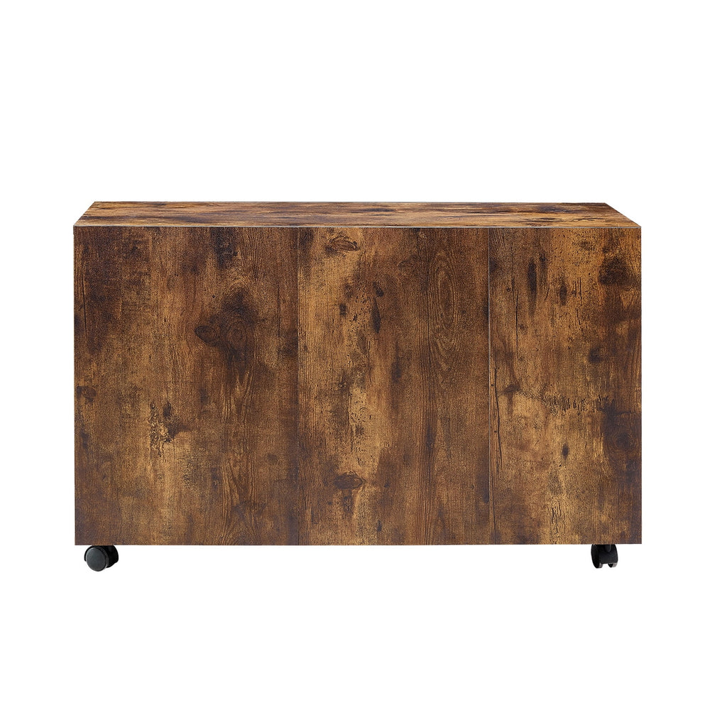Mobile File Cabinet with 3 Lockable Drawers, Brown C991494