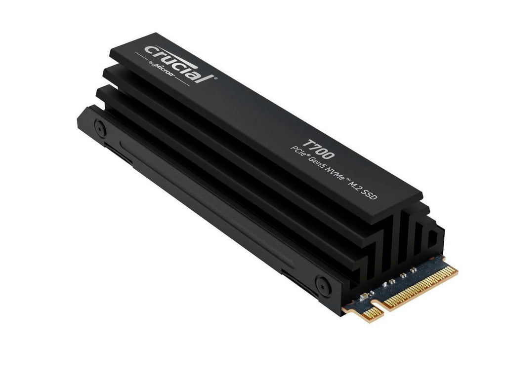 Crucial T700 GEN5 NVME SSD M.2 2280 W/ Heatsink 2TB PCI-Express 5.0 x4 TLC NAND Internal Solid State Drive S45924