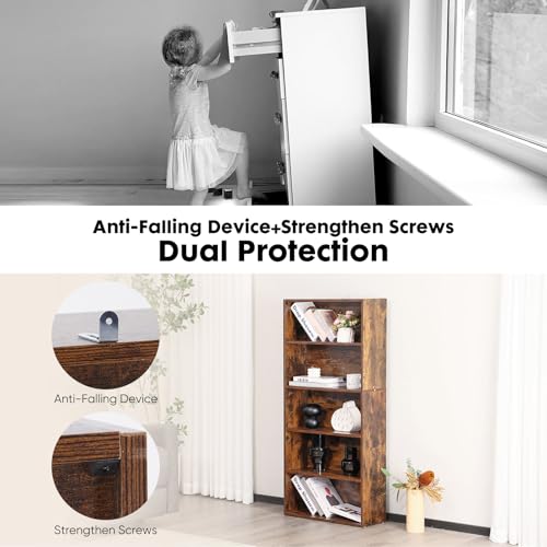 6 Shelf 63 Inch Tall Black Bookcase X99319