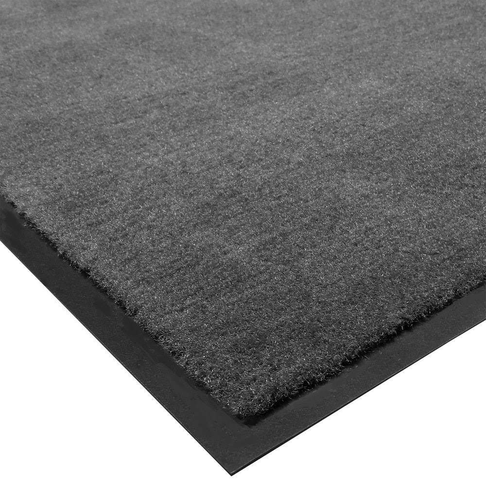 Charcoal Gray 3 ft x 60 ft Olefin Carpet Floor Mat Roll M57436