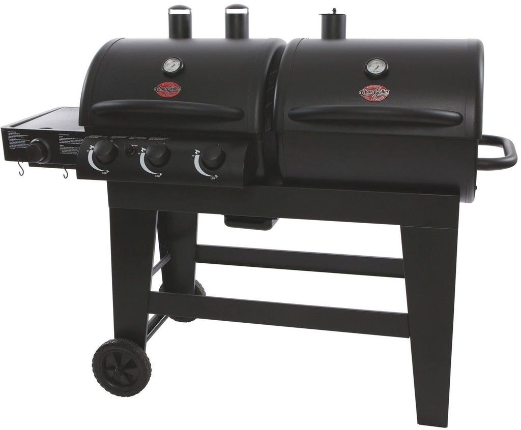 Dual Function Gas & Charcoal Grill Black Y86840