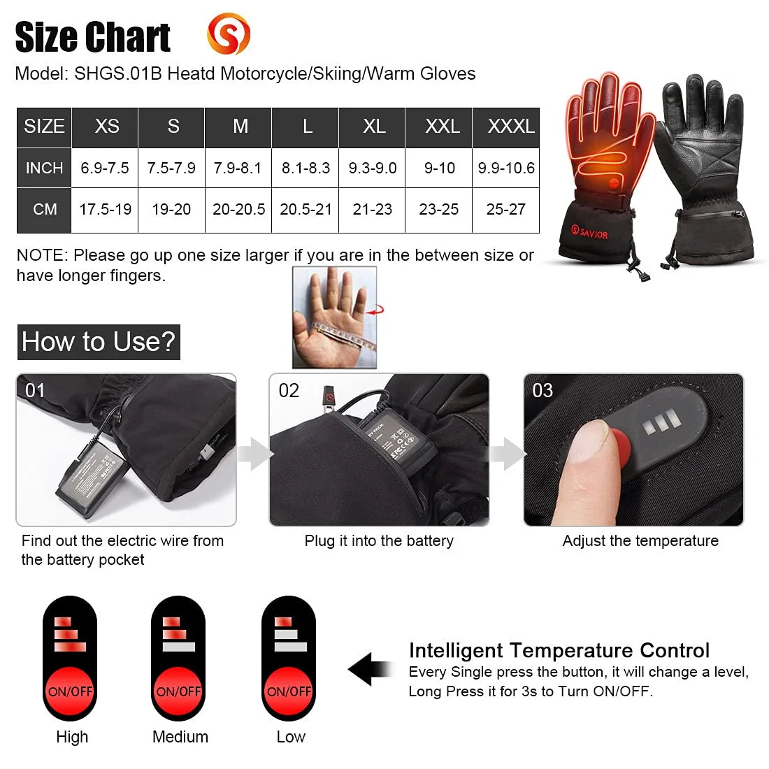 Rechargeable Electric Heated Gloves N44218