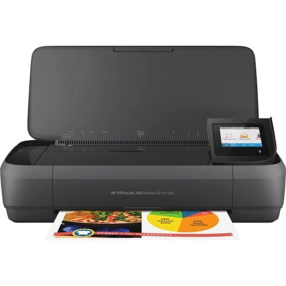 Restored HP OfficeJet 250 Mobile All-in-One InkJet Printer P10687