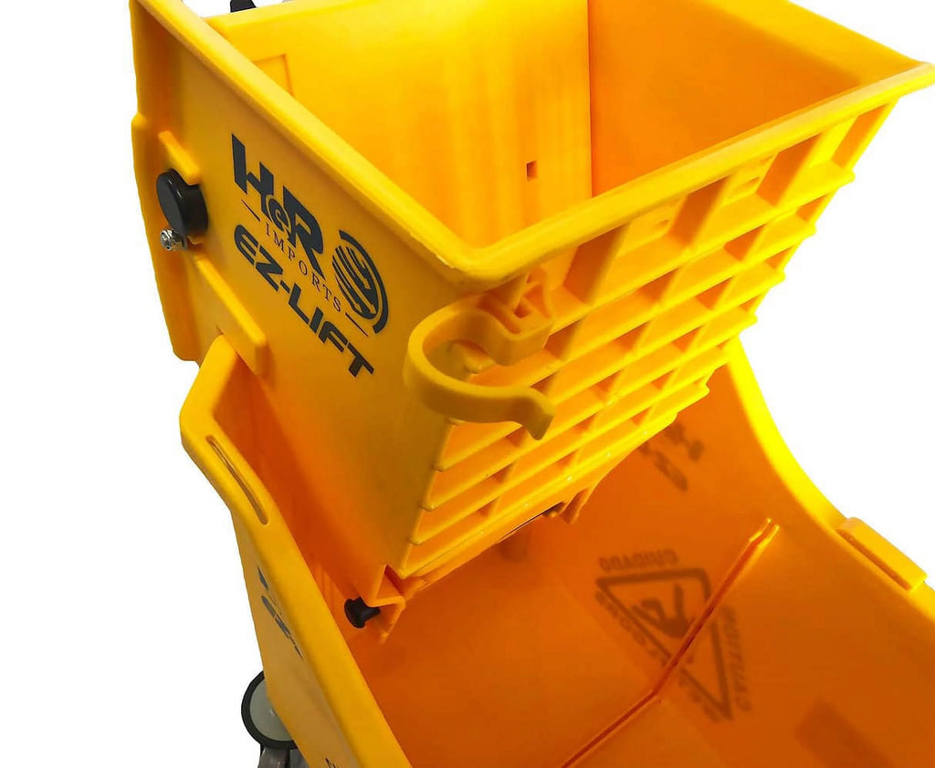 Commercial Mop Bucket with Wringer and Wet Floor Sign V978503