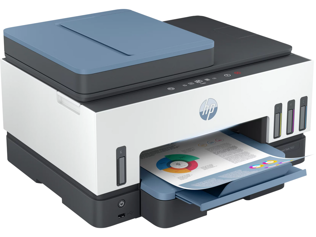 Smart Tank All-in-One InkJet Printer, Color Print, Copy, Scan F98357