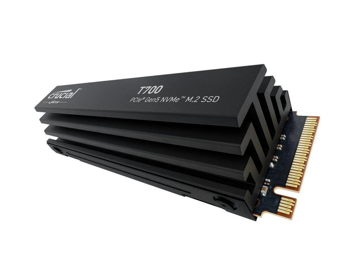 Crucial T700 GEN5 NVME SSD M.2 2280 W/ Heatsink 2TB PCI-Express 5.0 x4 TLC NAND Internal Solid State Drive S45924