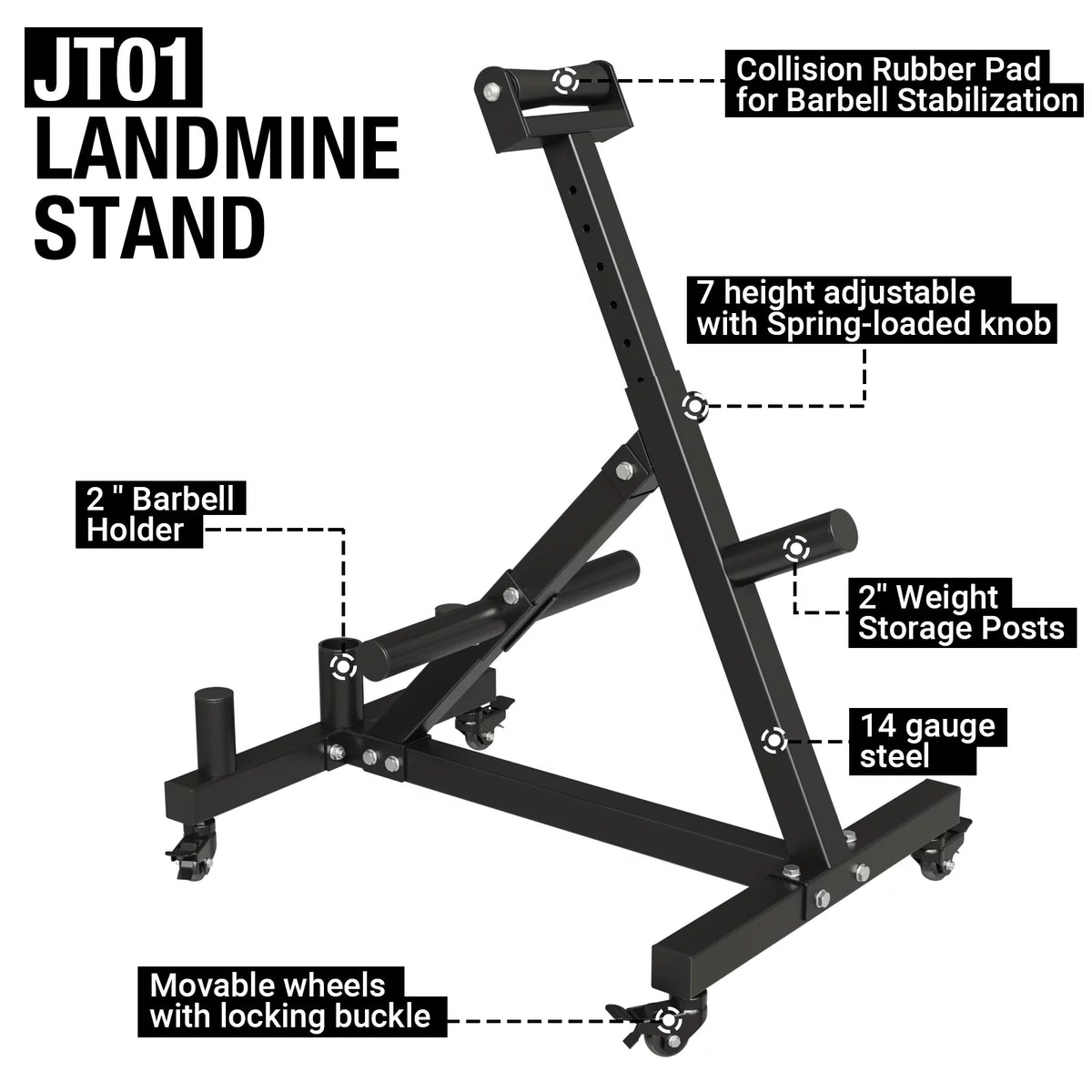 Landmine Squat Attachment with Viking Press O6843