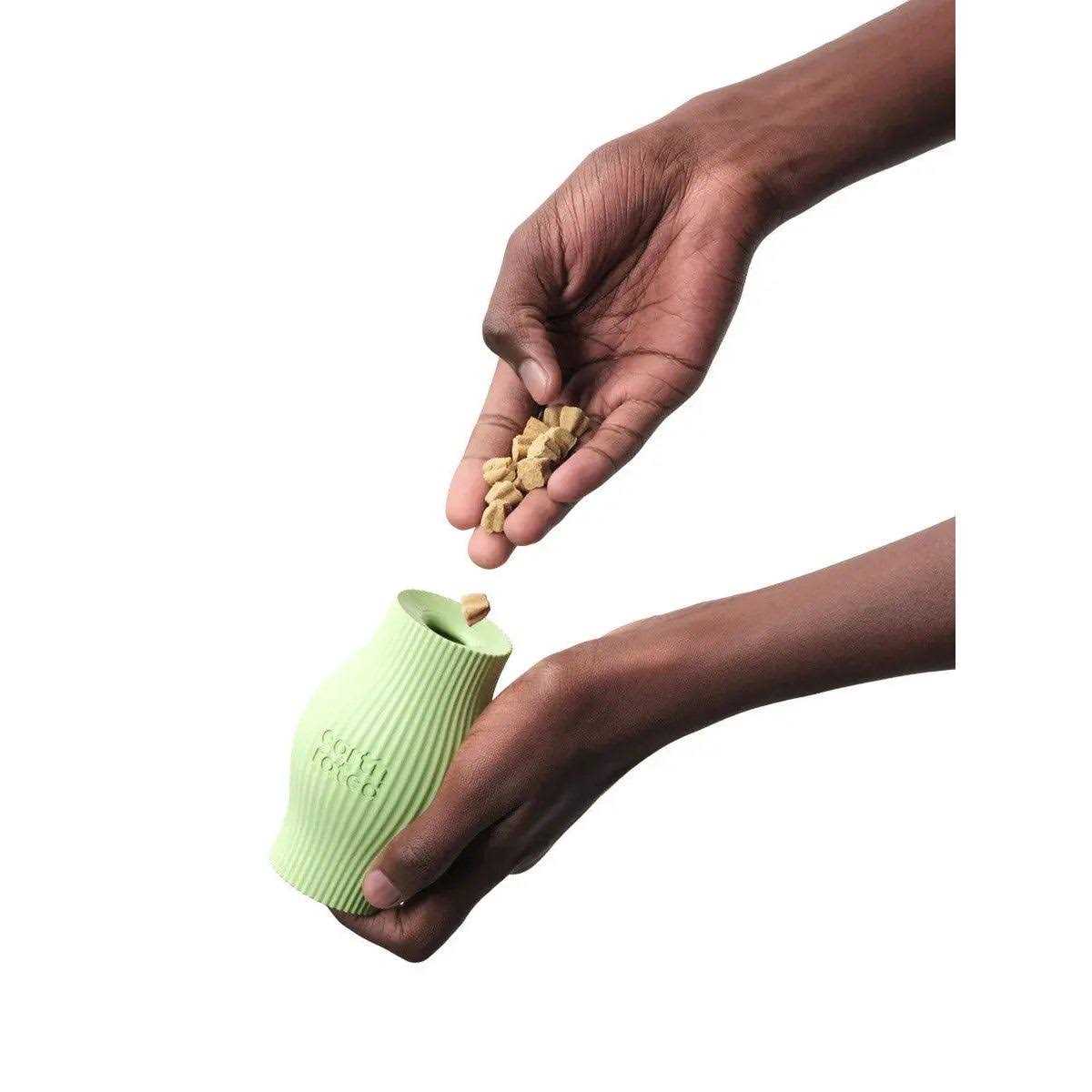 Green Rubber Dog Treat Toy D1537