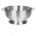 Silver 16 qt Aluminum Colander with Handle, Pack of 2 M6289