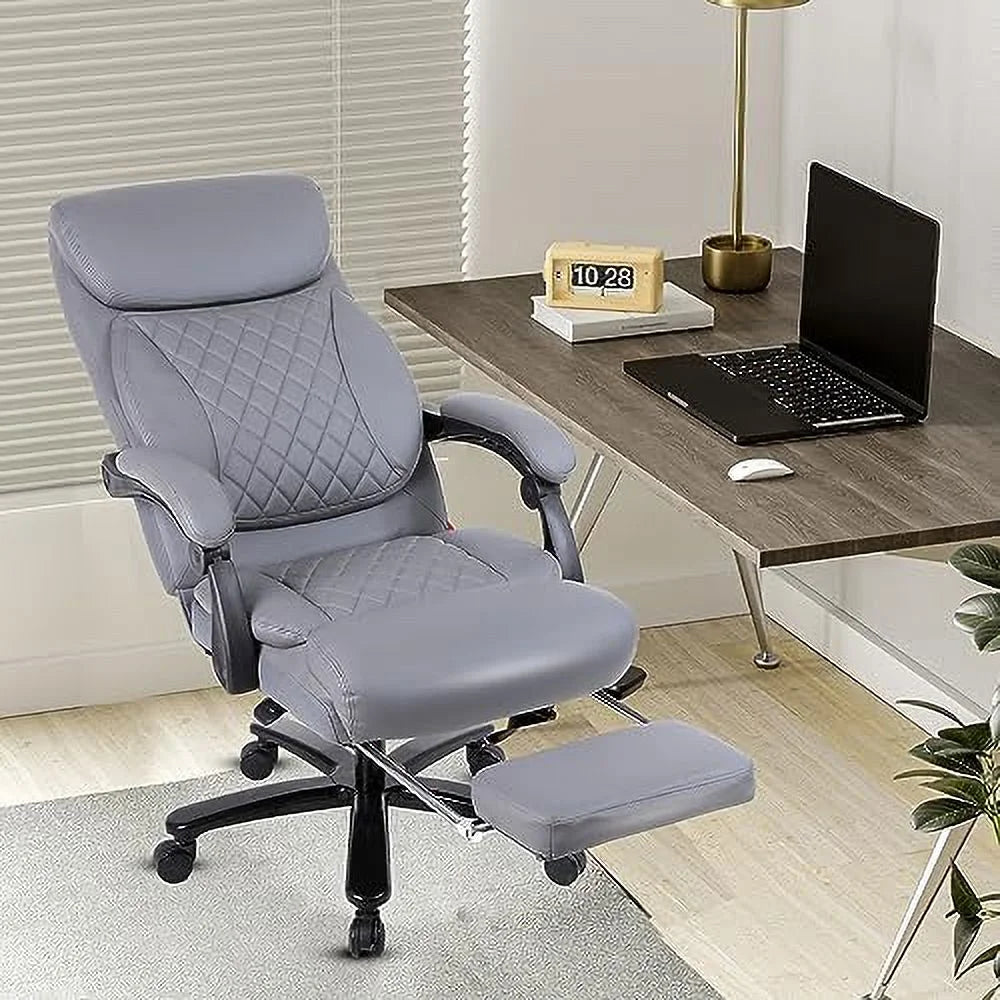 160° Reclining Oversized Ergonomic Office Chair with Footrest C1909
