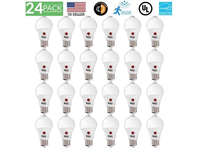 24 Pack Dusk to Dawn 9W LED Light Bulb 5000K Daylight H4286