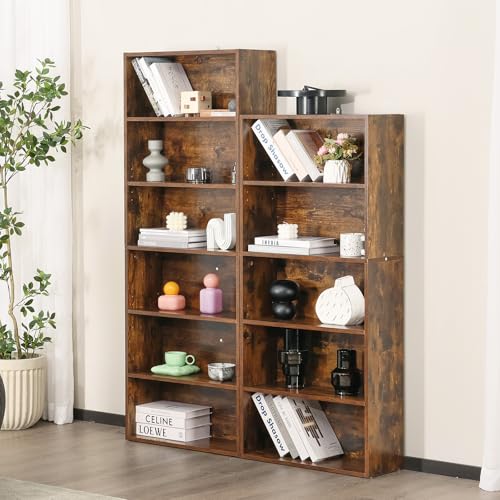 6 Shelf 63 Inch Tall Black Bookcase X99319