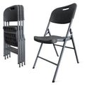 Folding Chairs 4 Pack Plastic Stackable N94022