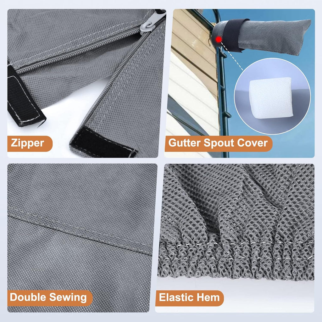 RV Cover Heavy Duty Camper Cover Anti-UV Rip-Stop Breathable E74405