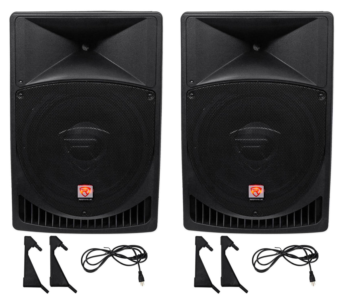 15" Powered Active 2-Way DJ PA Speakers V96311