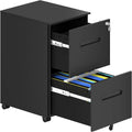 Gray and White 2-Drawer Metal File Cabinet V441621
