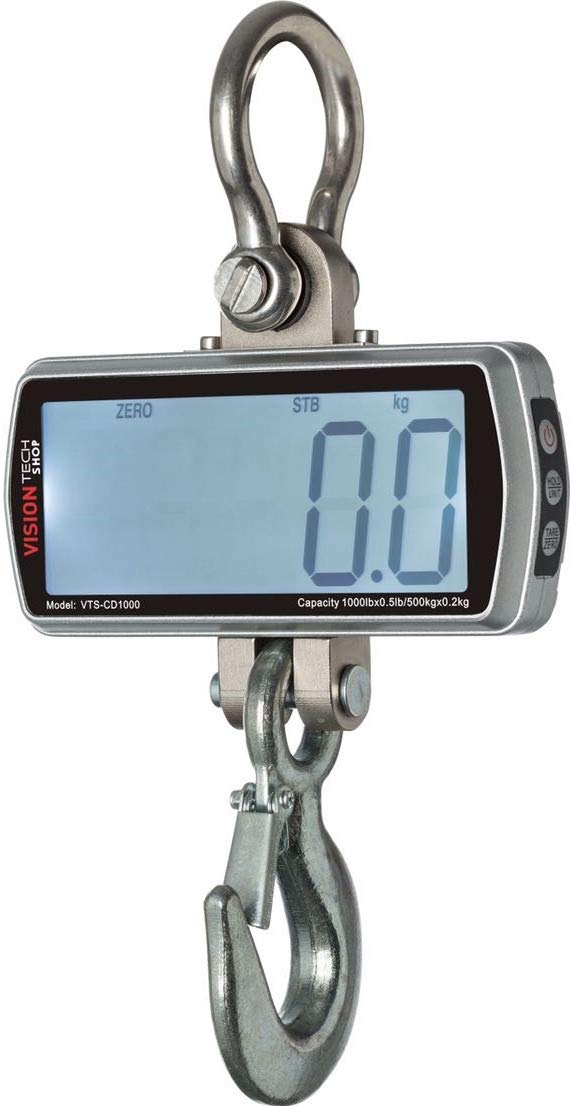 500lb 200kg Digital Hanging Scale LCD Display H5386