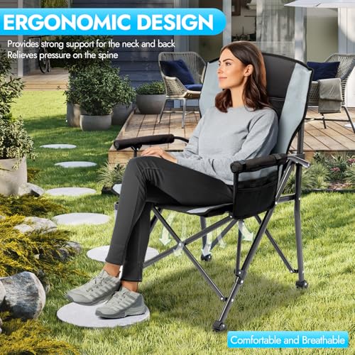 Oversized Folding Camping Chair 2 Pack E836