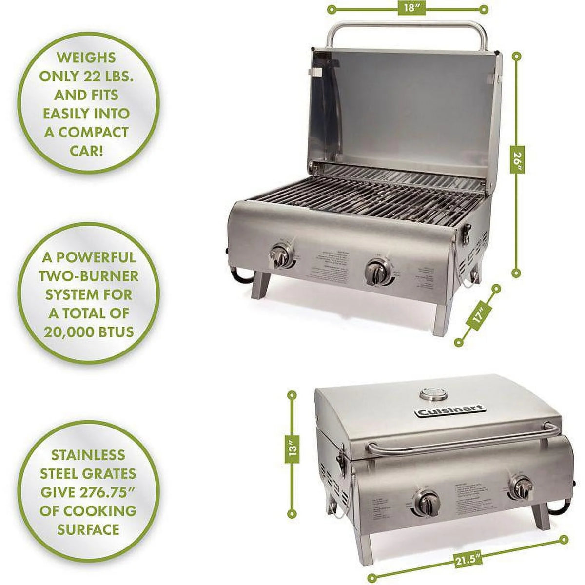 Stainless Steel Tabletop Grill M37482