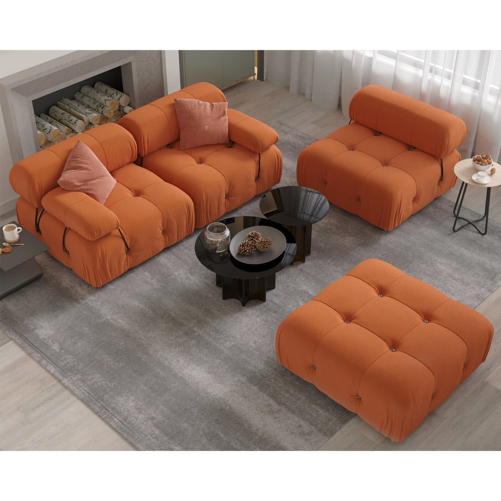 Beige Teddy Sectional Sofa X780