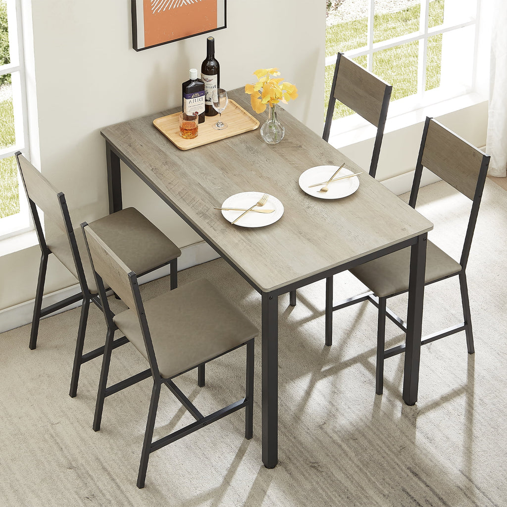 5-Piece Dining Room Table Set with 4 Chairs L110760
