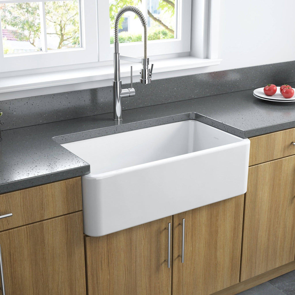 Reversible Fireclay Farmhouse Sink D569