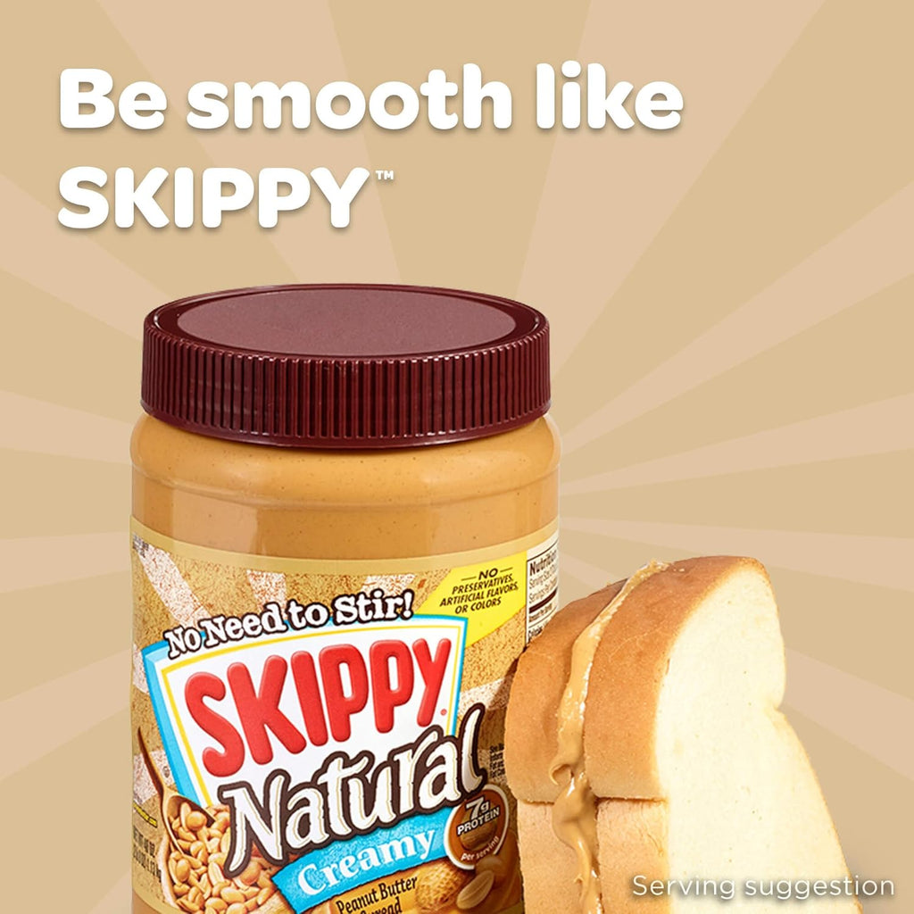 40 Ounce Twin Pack Natural Creamy Peanut Butter Spread X476