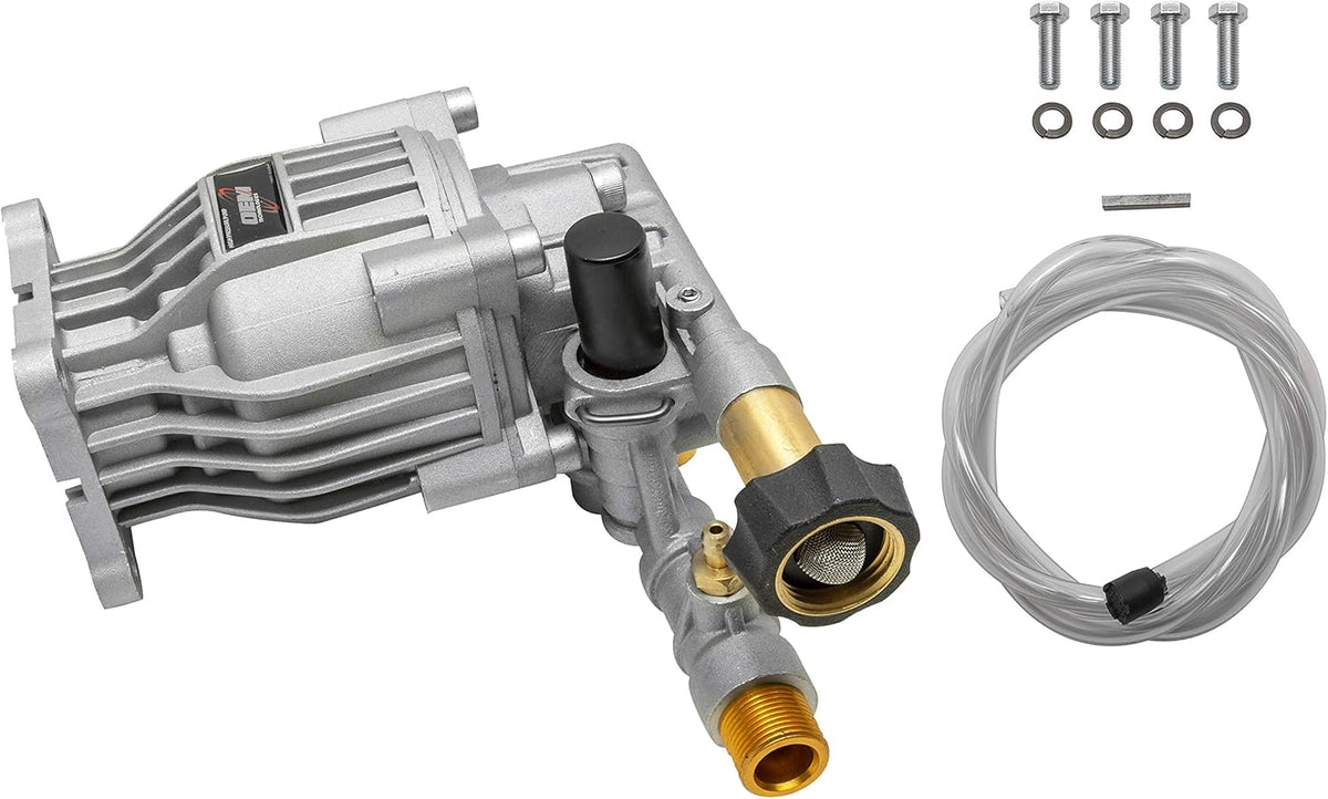 Horizontal Axial Cam Replacement Pressure Washer Pump Kit, 3300 PSI, 2.4 GPM, 3/4 Shaft, Silver B686254