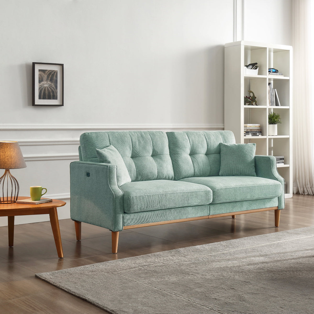 3 Seater Sofa with Waterproof Fabric and USB Charge Port B7334