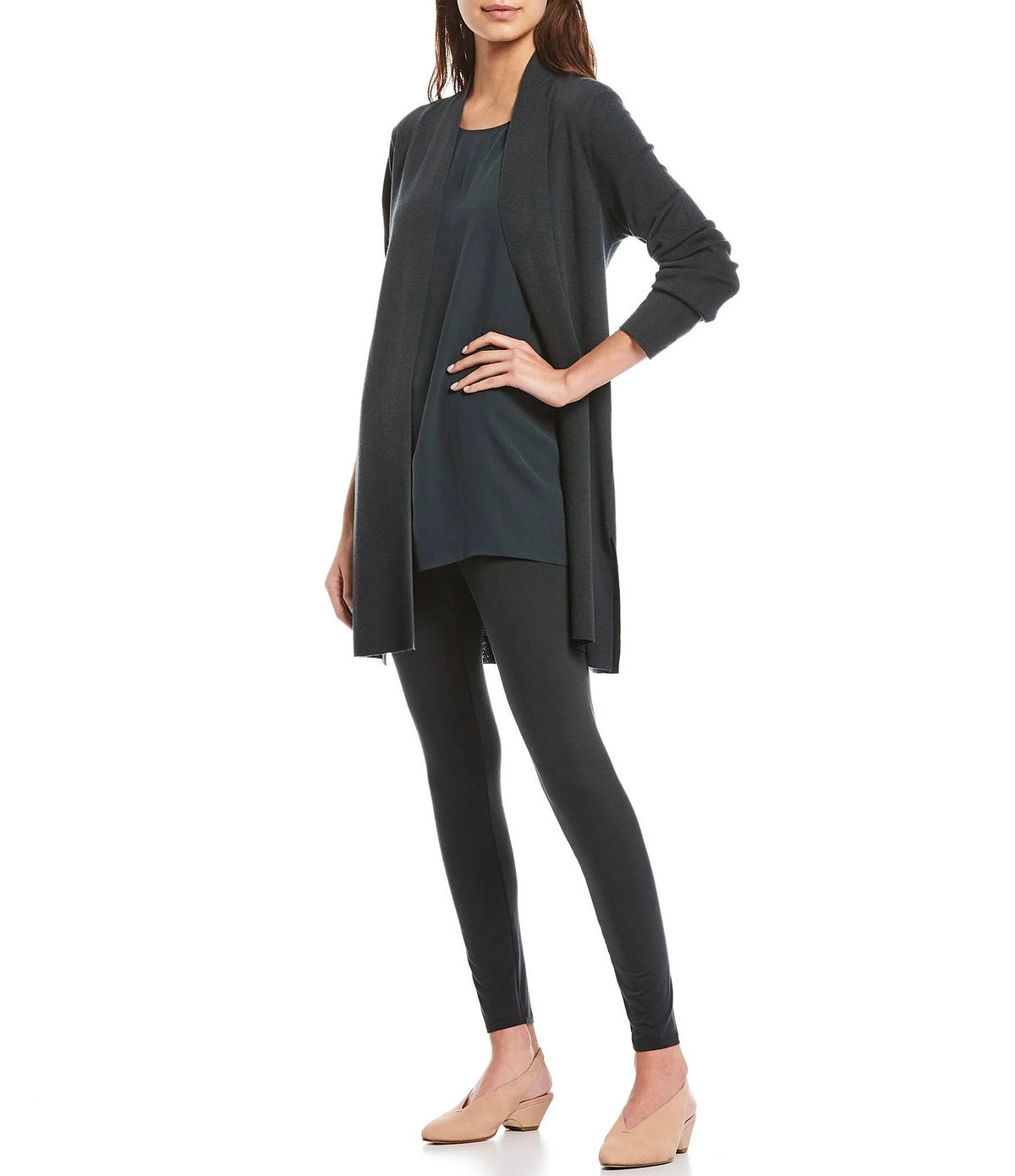 Ultrafine Merino Wool Straight Cardigan W478