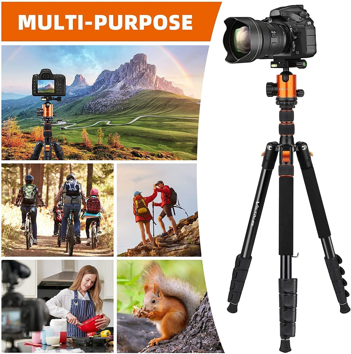 Aluminum Tripod with 360 Degree Ball Head X448921