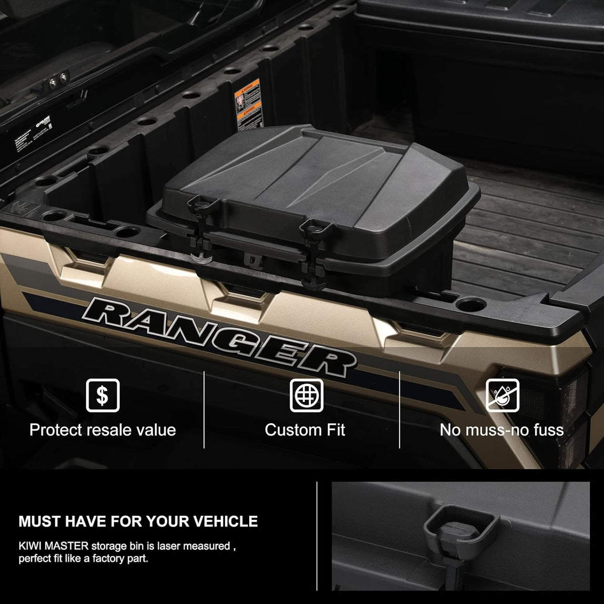 Rear Cargo Box Trunk Bed Tool Storage Bin Q6350