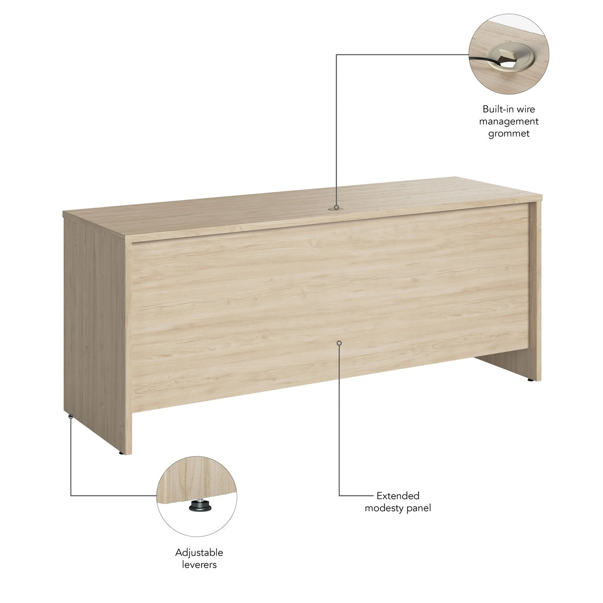 72W x 24D Credenza Desk G83854