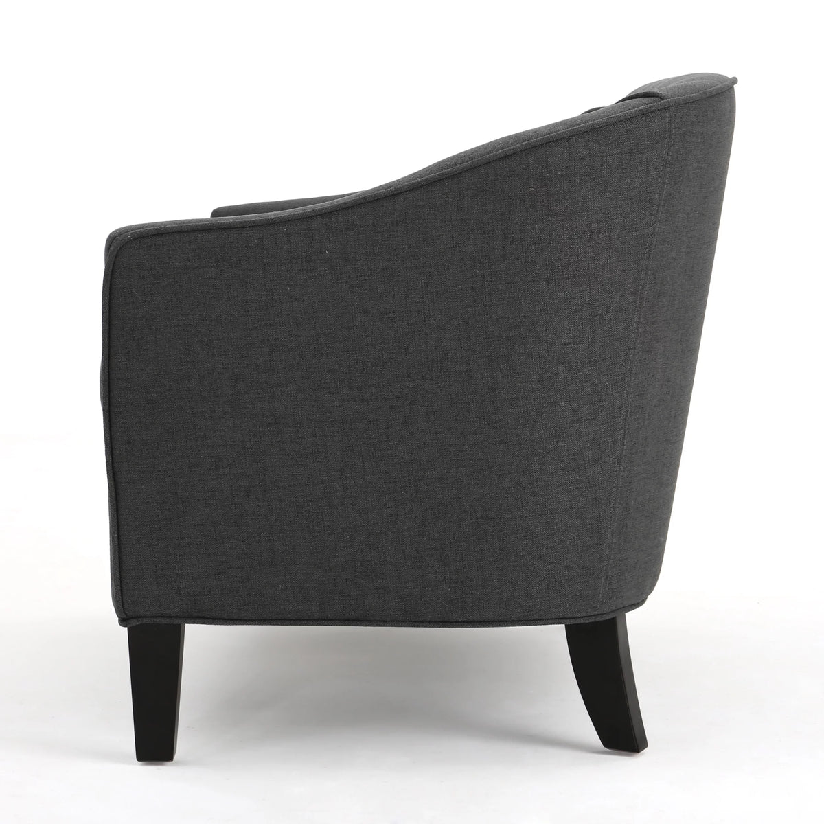 Dark Grey Fabric Loveseat A806