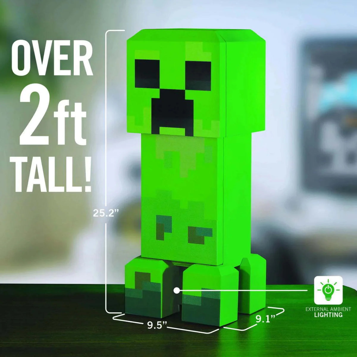 Minecraft Green Creeper Body 12 Can Mini Fridge 8L 2 Door J126