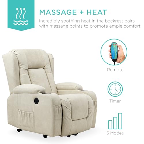 PU Leather Electric Power Lift Recliner Massage Chair with USB Port M928888