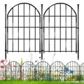 26 Pack 22in X 28ft Arched No Dig Rustproof Metal Garden Fence Y27881