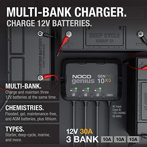 3-Bank 30A Onboard Battery Charger W1999