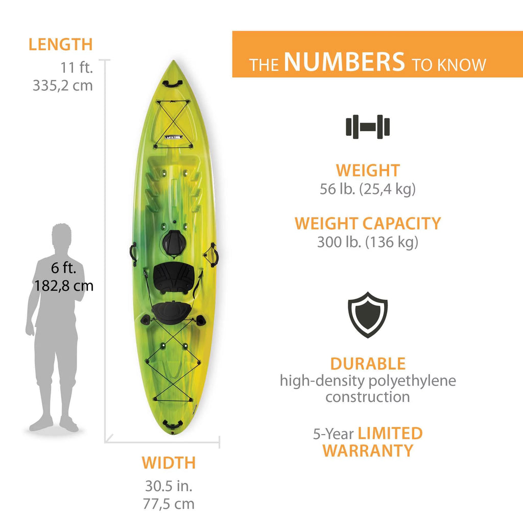 11 ft Sit-on-Top Kayak W4518