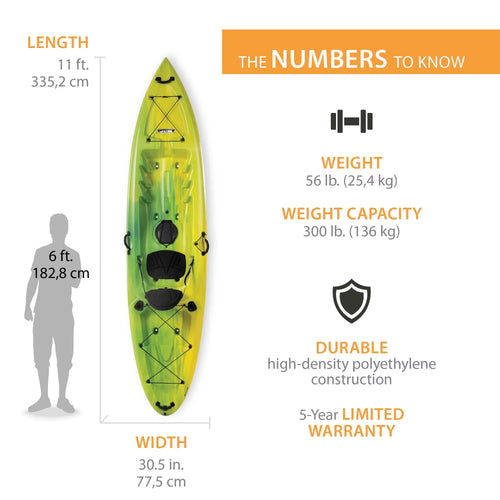 11 ft Sit-on-Top Kayak W4518