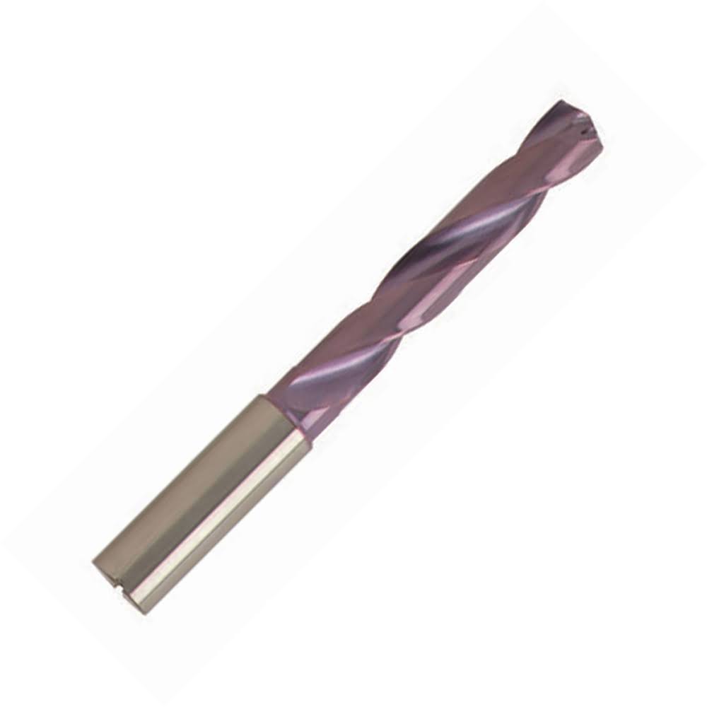 Carbide Coolant Fed Drill, Reinforced Straight Shank, 36mm LOC W306100