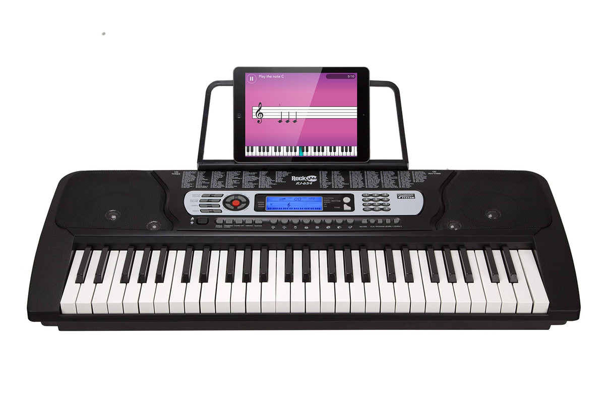 54-Key Portable Electronic Keyboard with LCD Screen O976699