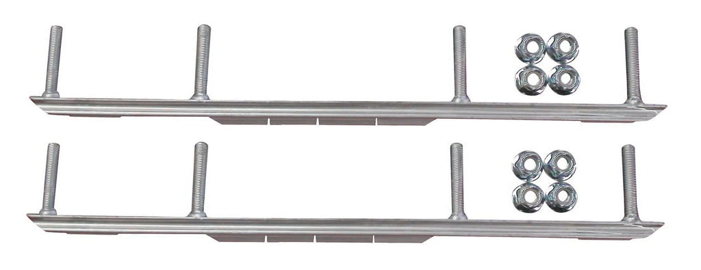 Red XT Snowmobile Skis with 4.5" Shaper Bars Complete Kit D11047